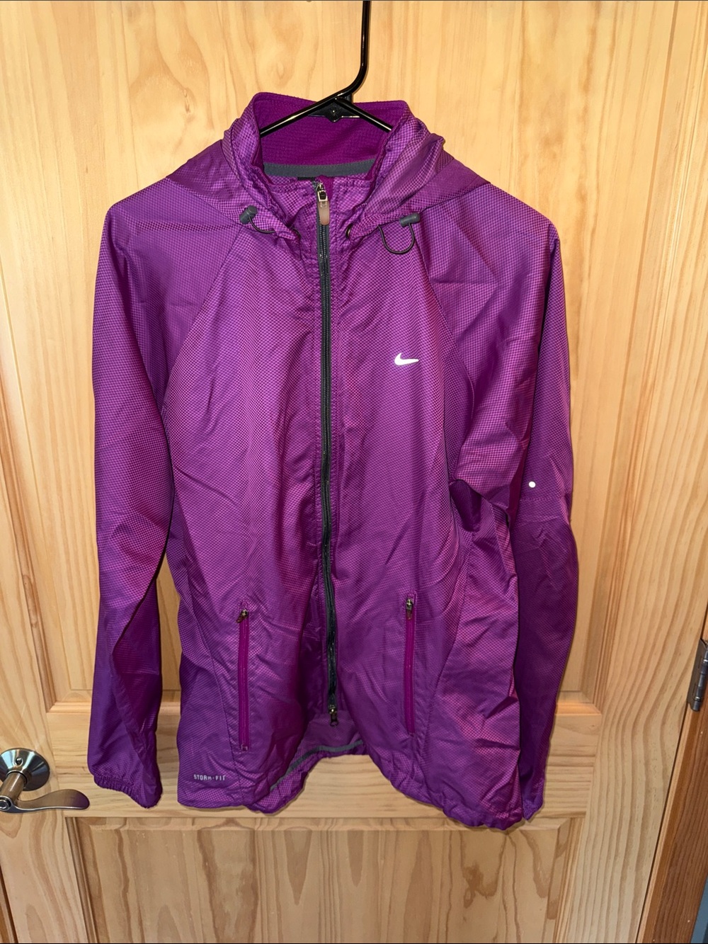 Nike Storm- Fit Purple Hooded Windbreaker Jacket